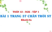 Bài 1 trang 37 Toán 12 Tập 1 Chân trời sáng tạo